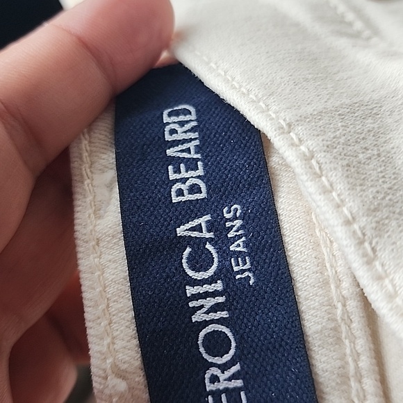 Veronica Beard Carson Ankle Kick Flare High Rise Patch Pocket Jeans Size 29 - Picture 15 of 16